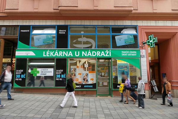 Lékárna U Nádraží, Brno 